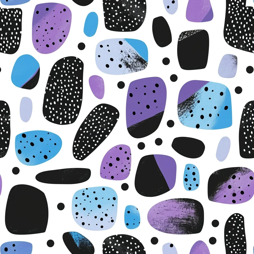 dot dotted pattern abstraction painting rounded wallpaper background blue