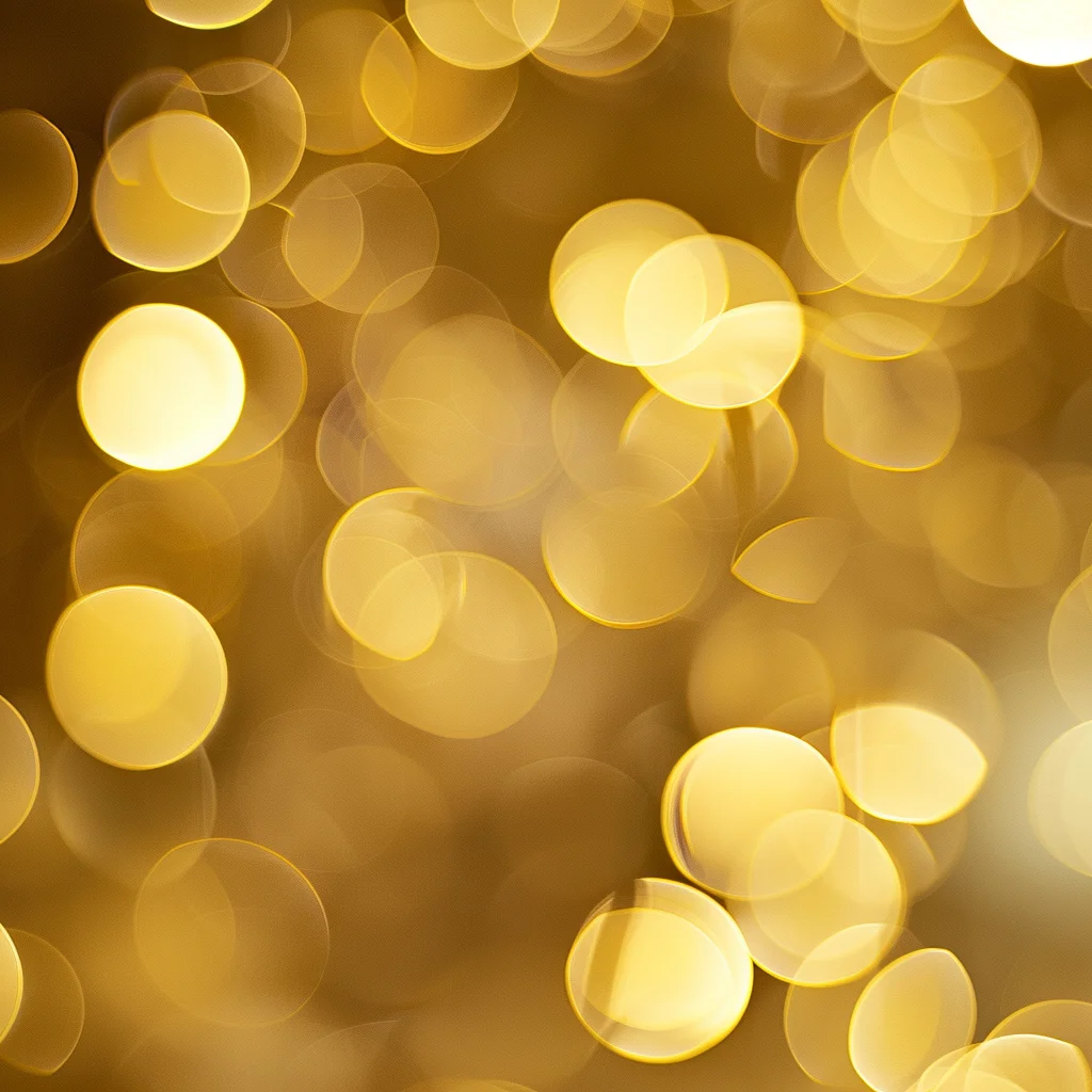 light yellow gold lens blurred lighting effect bokeh
