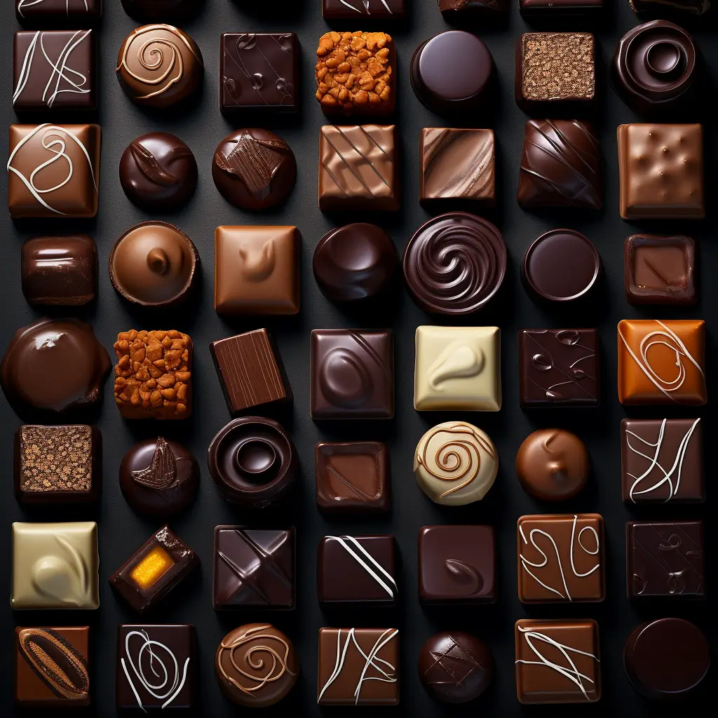 delicious chocolate orderliness photography