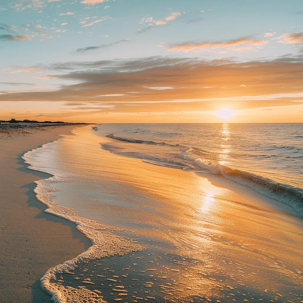 sunset sun beach evening sea photography