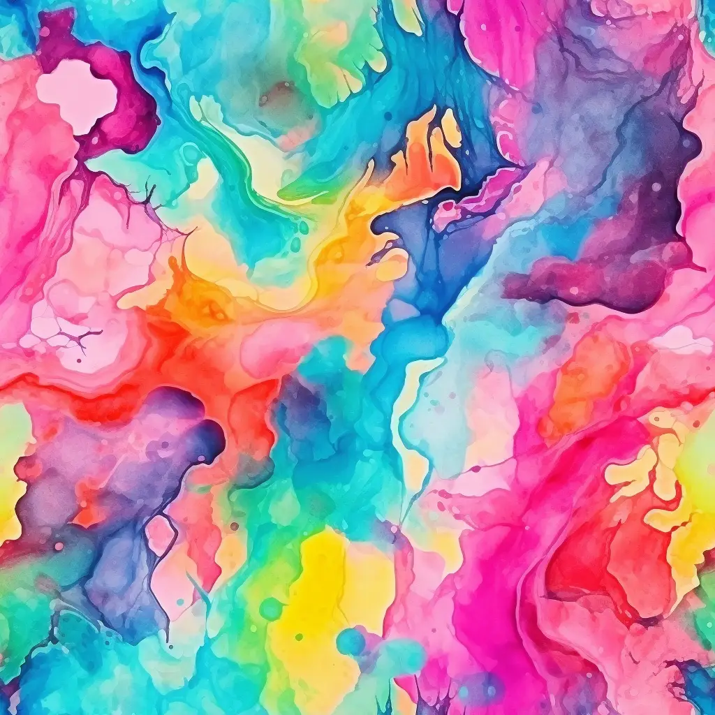 watercolor painting colorful pattern