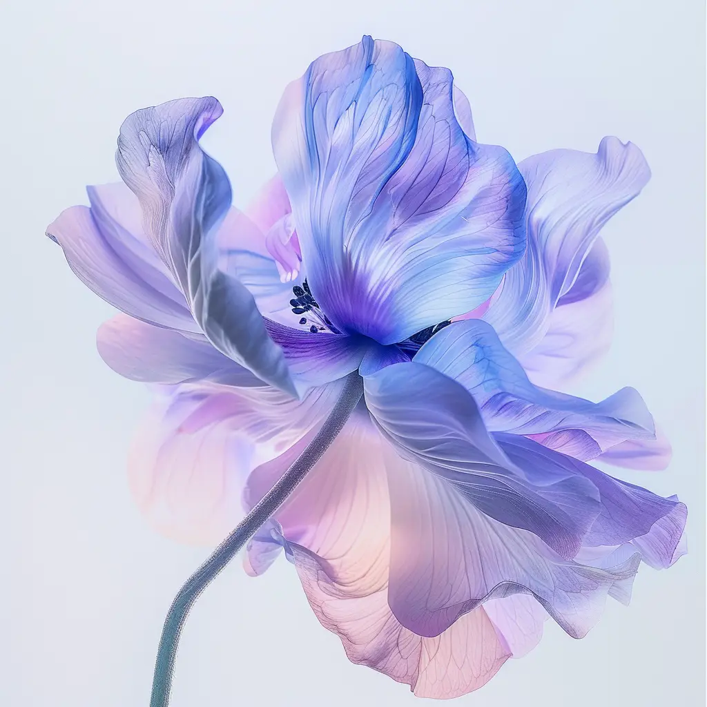 anemone blue violet flower purple photography