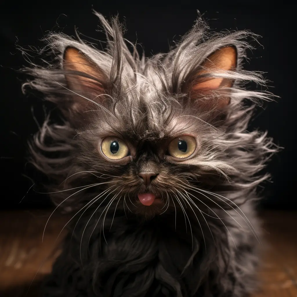 cat crazy fur portrait hair mania photography