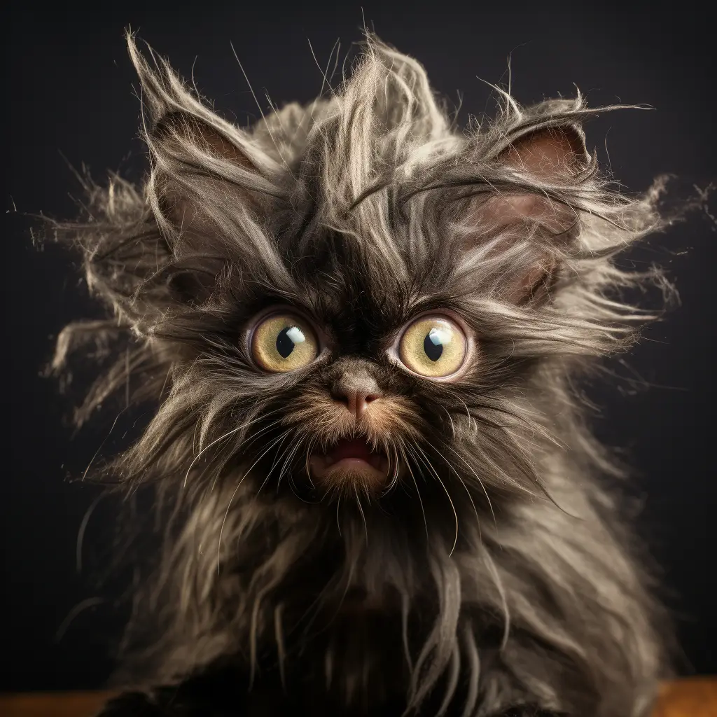 cat crazy fur portrait mania hair photography