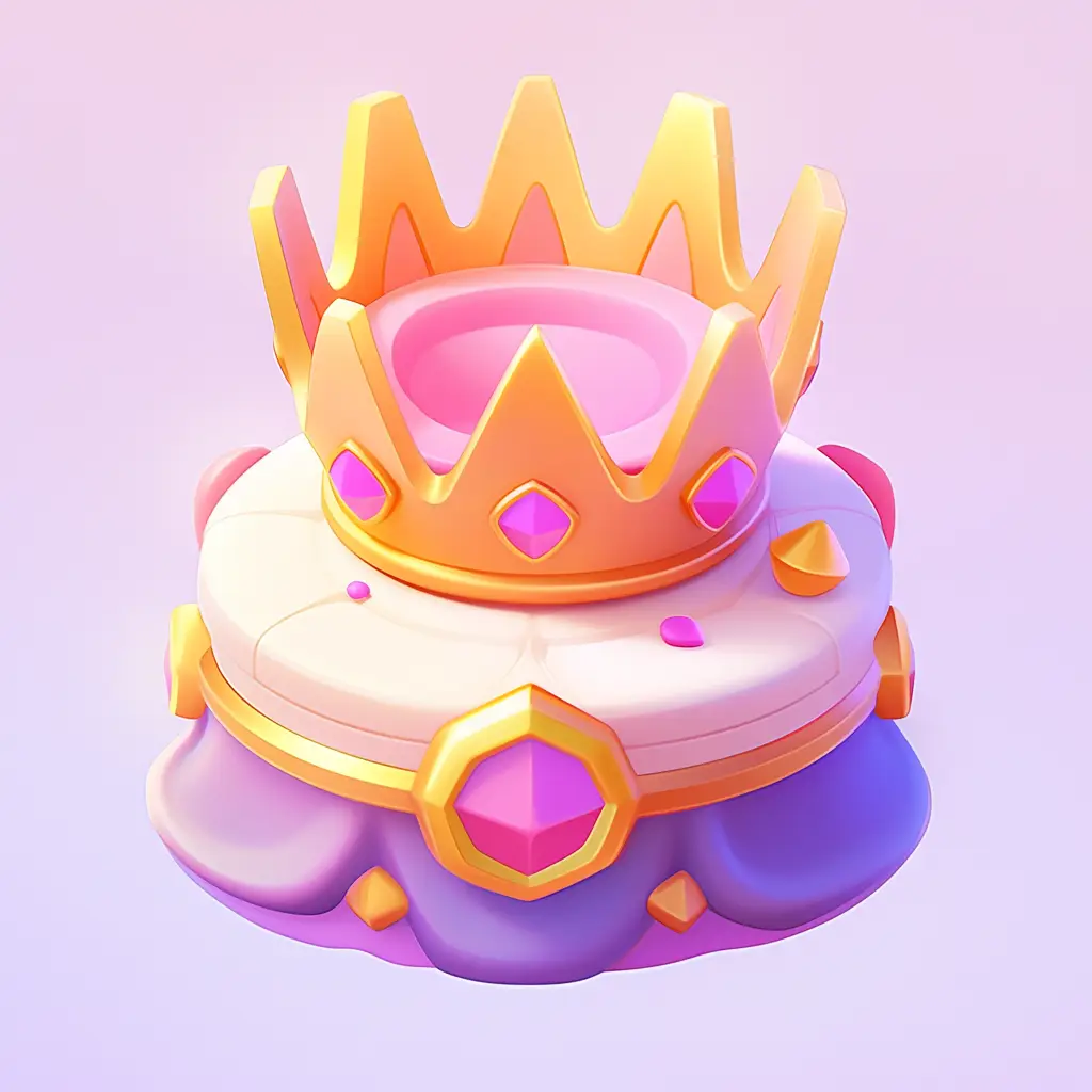 crown icon 3D game UI