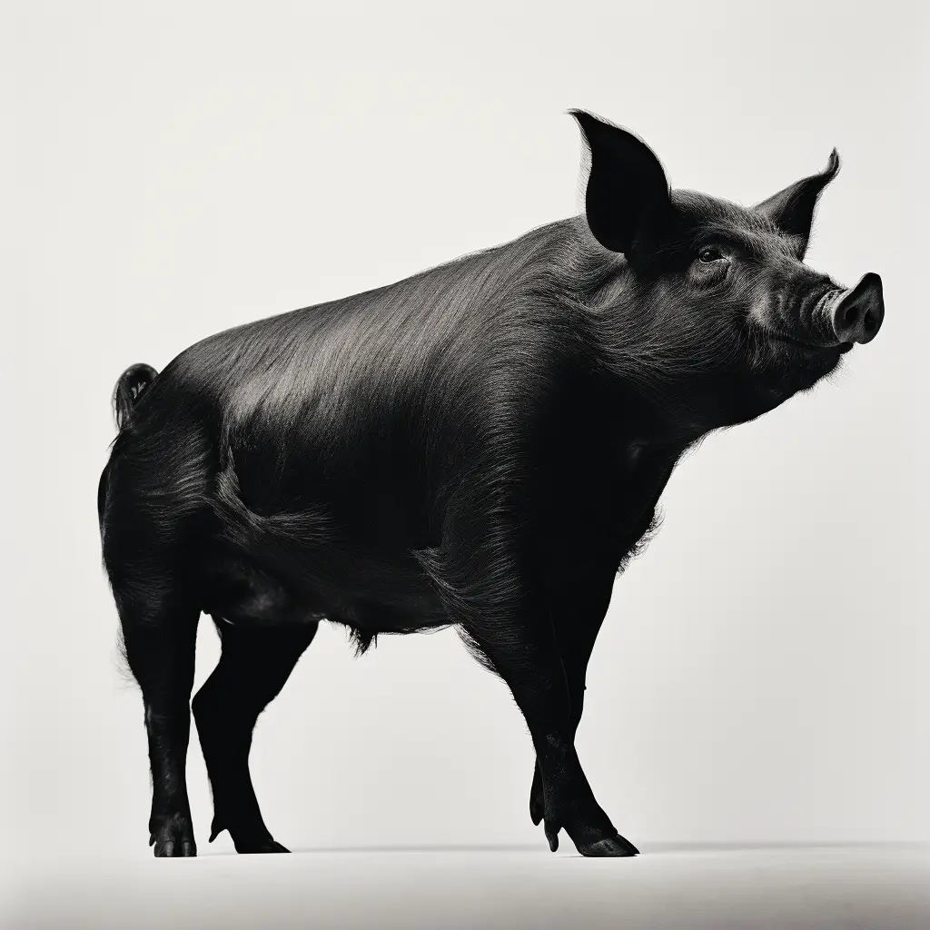 pig black head face silhouette photography