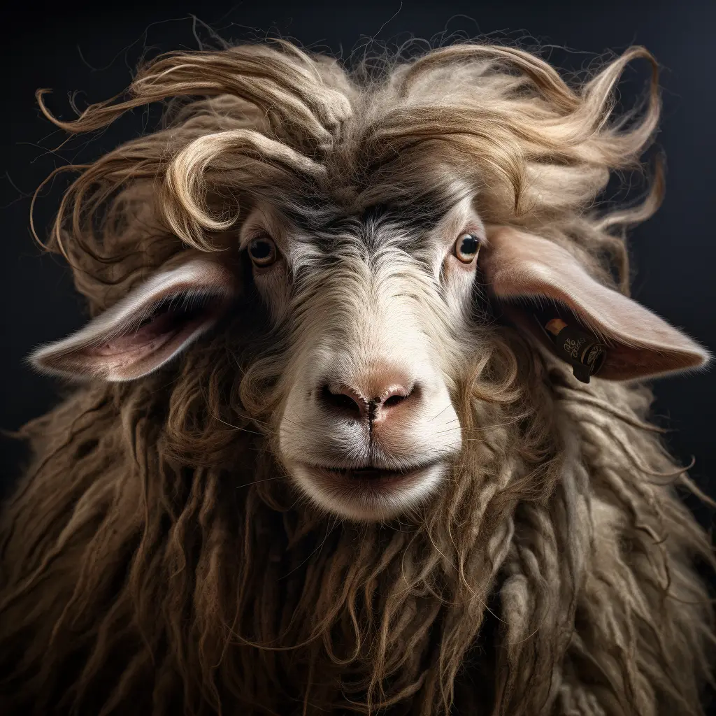 sheep crazy fur portrait hair mane mania photography