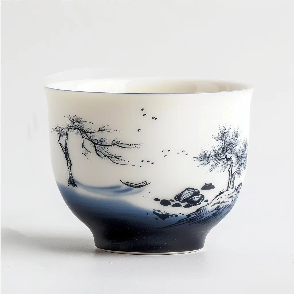 traditional Chinese painting cup photography teacup