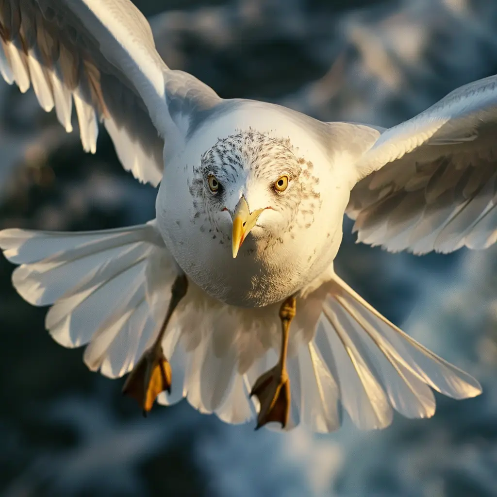 seagull gull fly flying sky hunt photography