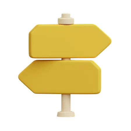 Directional Signs C4D 3D Illustration