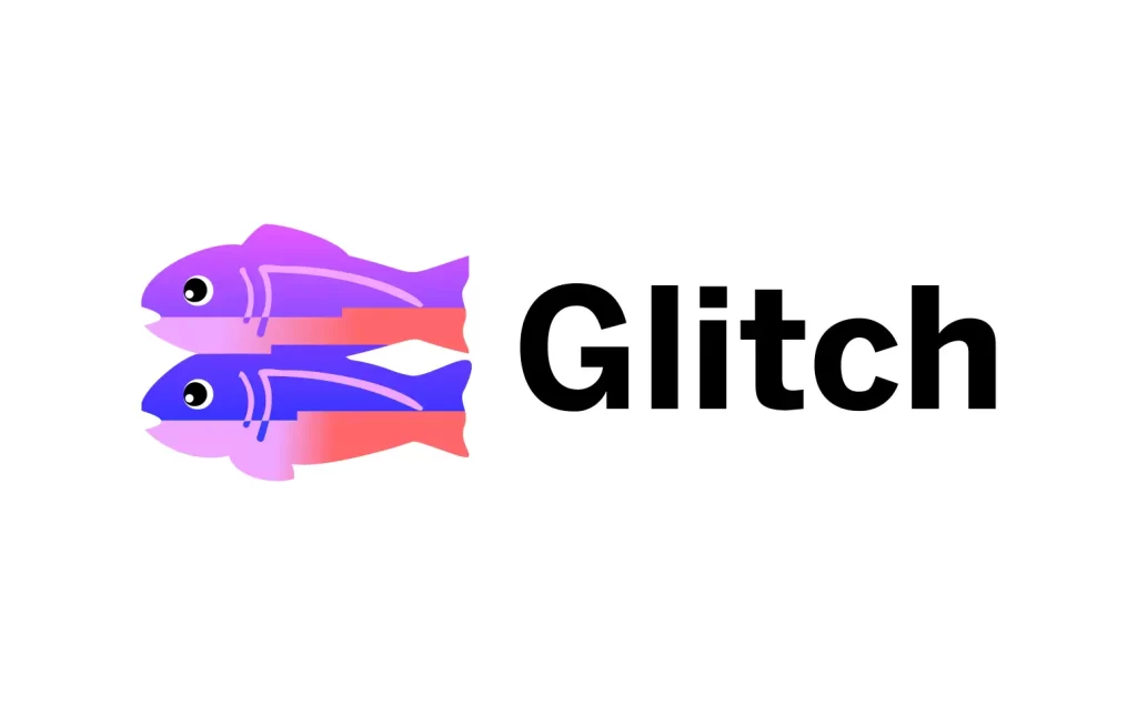 Glitch vector logo