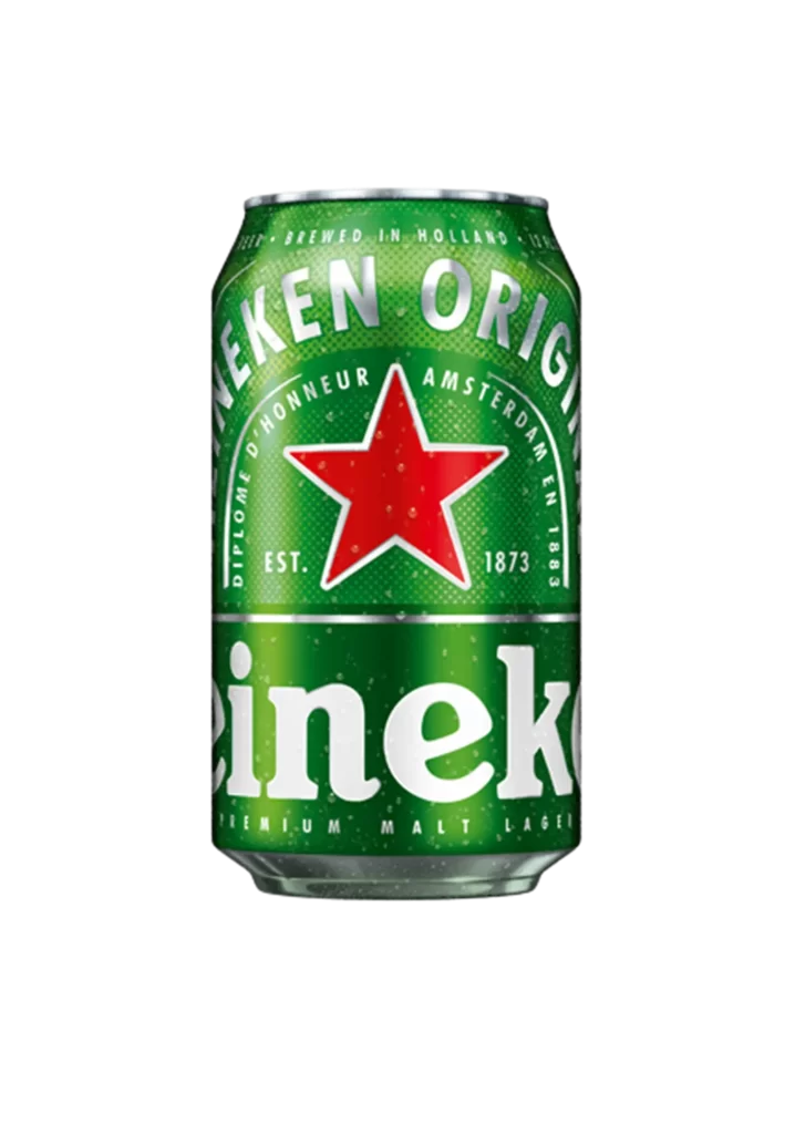 HEINEKEN BEER green can package