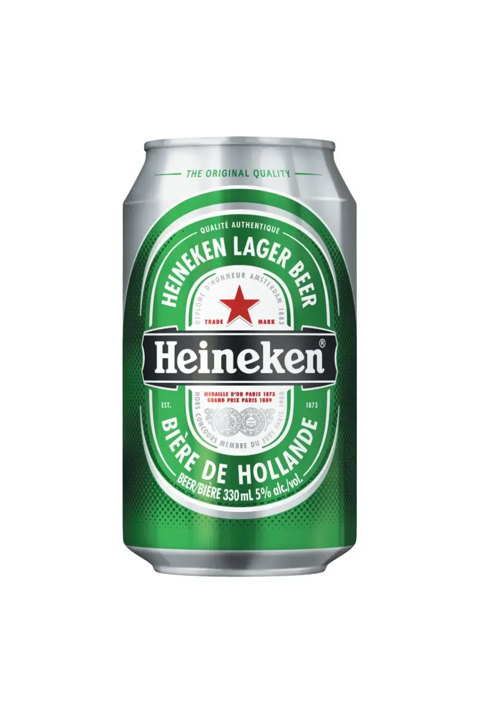 Heineken Lager Beer Can 330ml Packaging