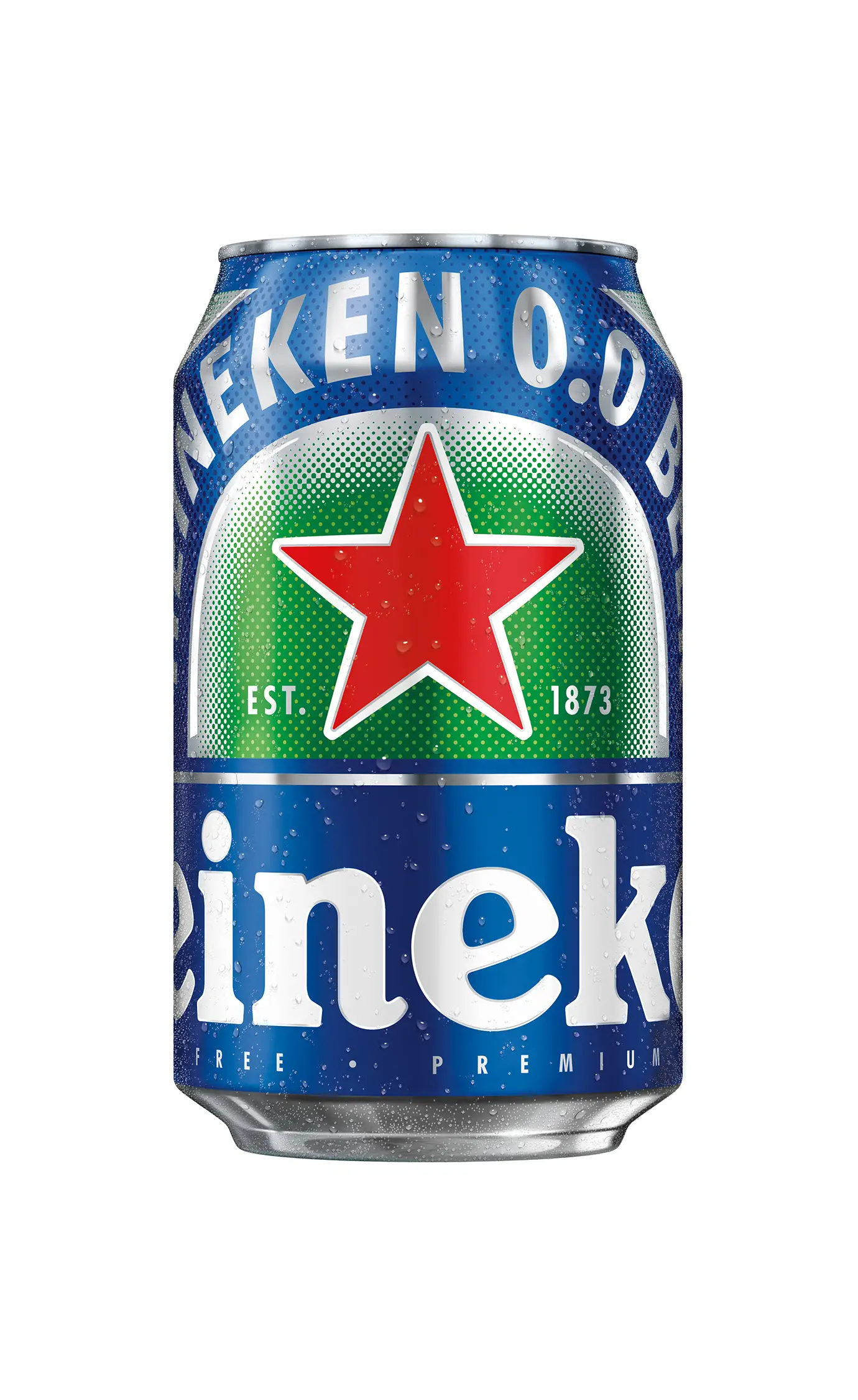 Heineken 0.0 Alcohol Free Beer Can Packaging