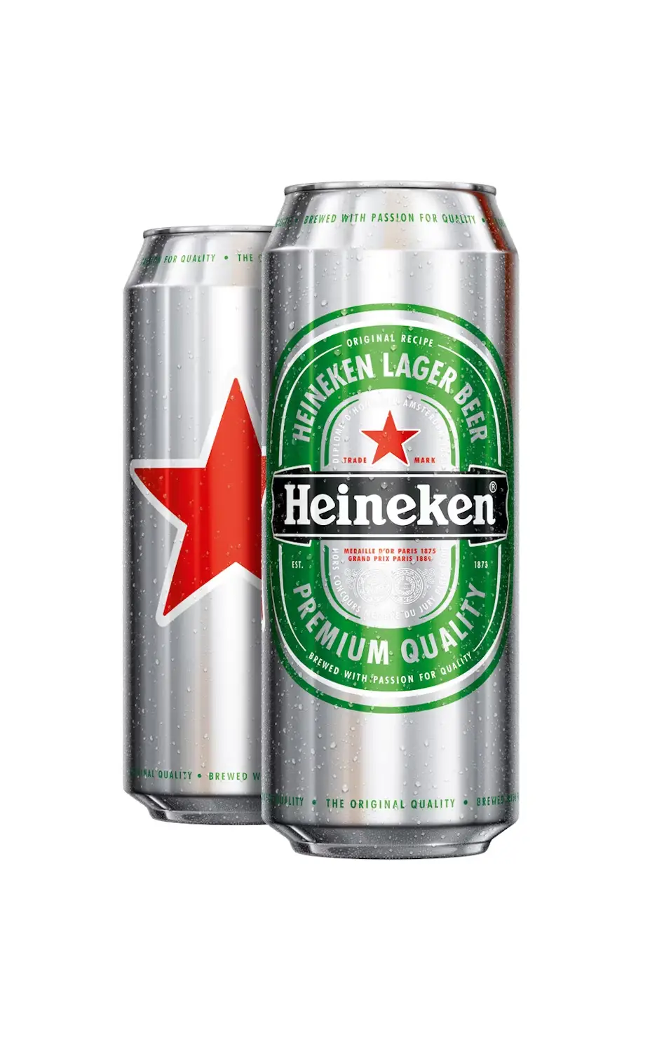 Heineken Lager Beer Cans Packaging