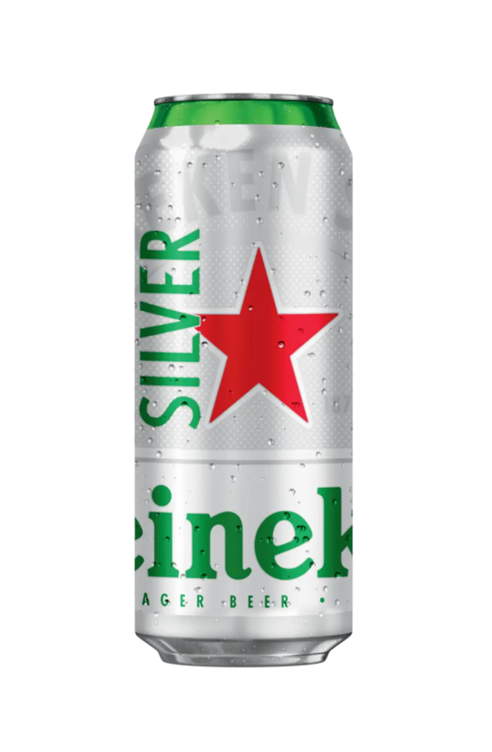 Heineken Silver Lager Beer Can Packaging