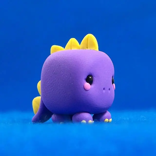 Kawaii Dinosaur Cube 3D