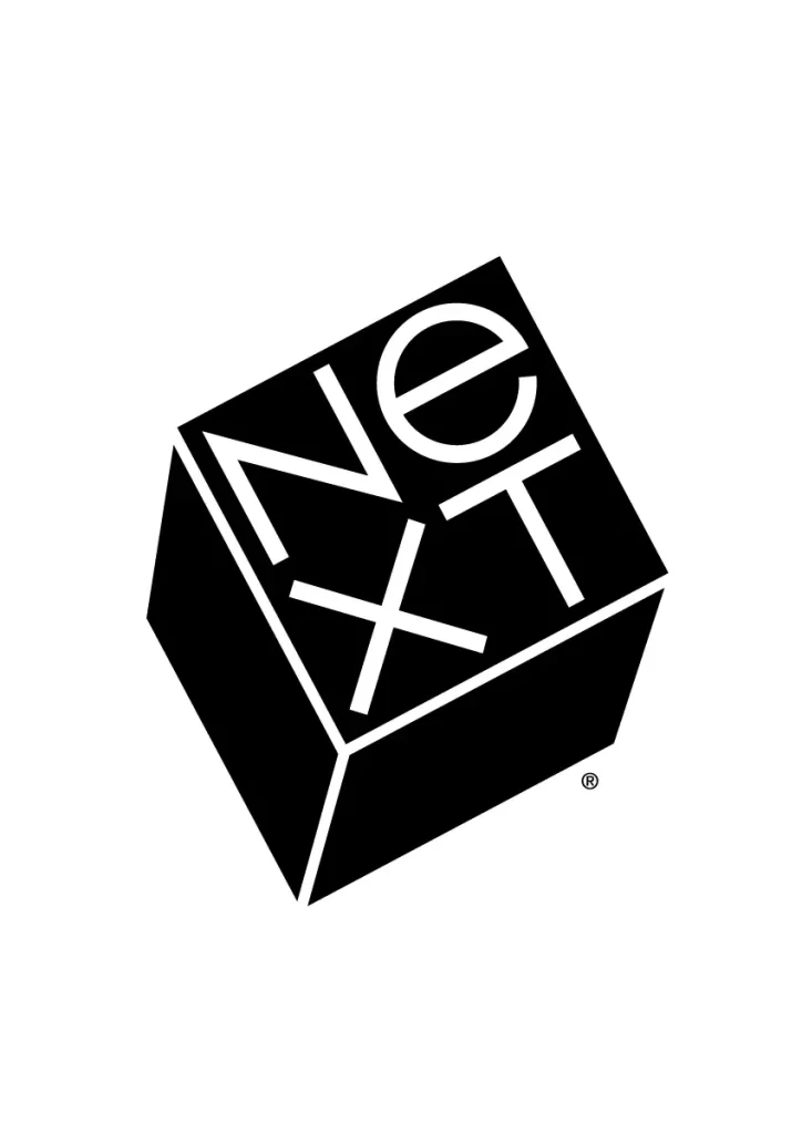 Next vector logo black