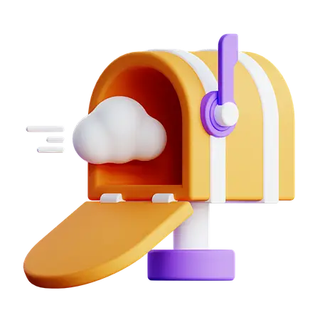 No Inbox mailbox C4D 3D Illustration