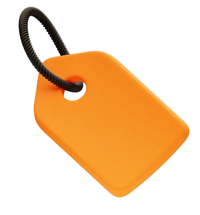 Price tag C4D 3D Illustration