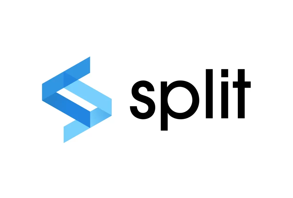 Split vector logo