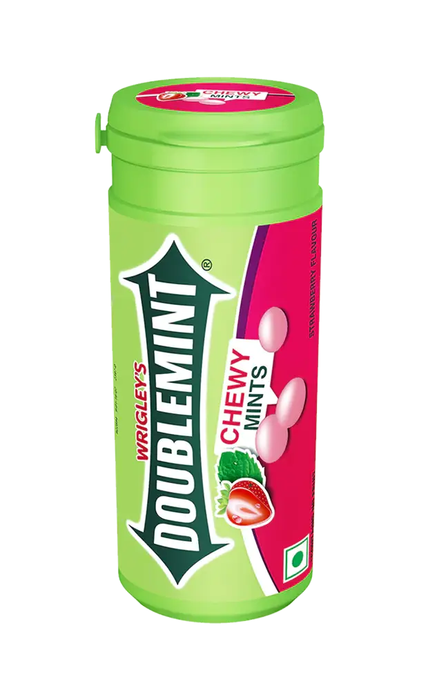Wrigley’s Doublemint chewy mint pink candy