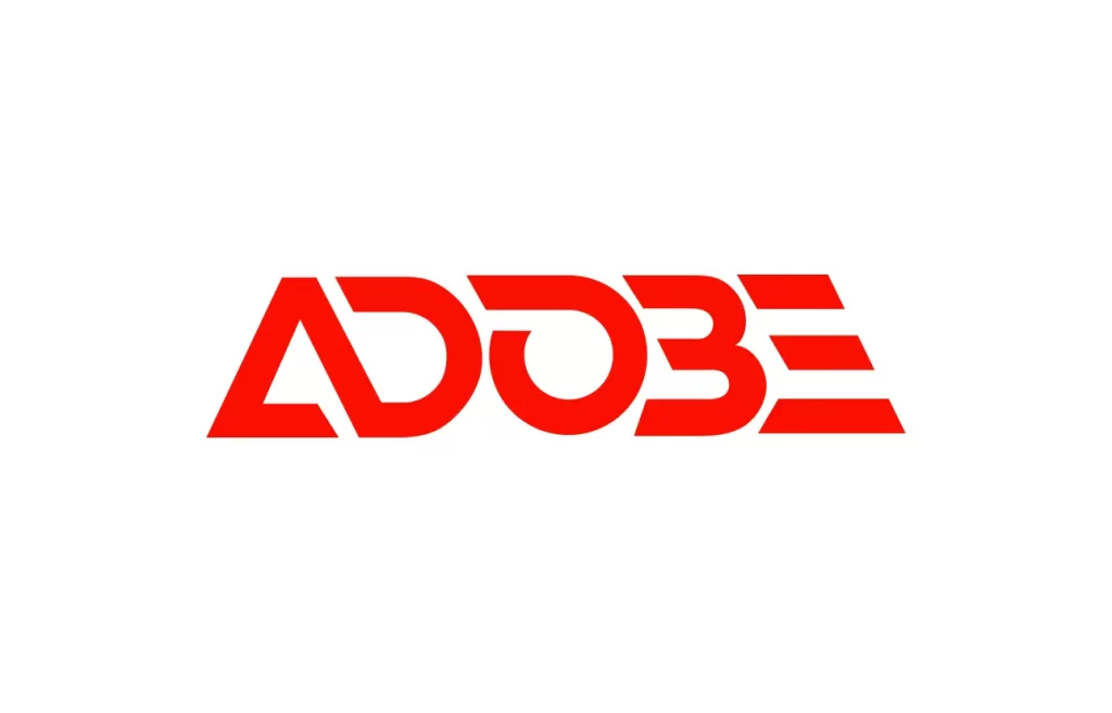 adobe logo vector red