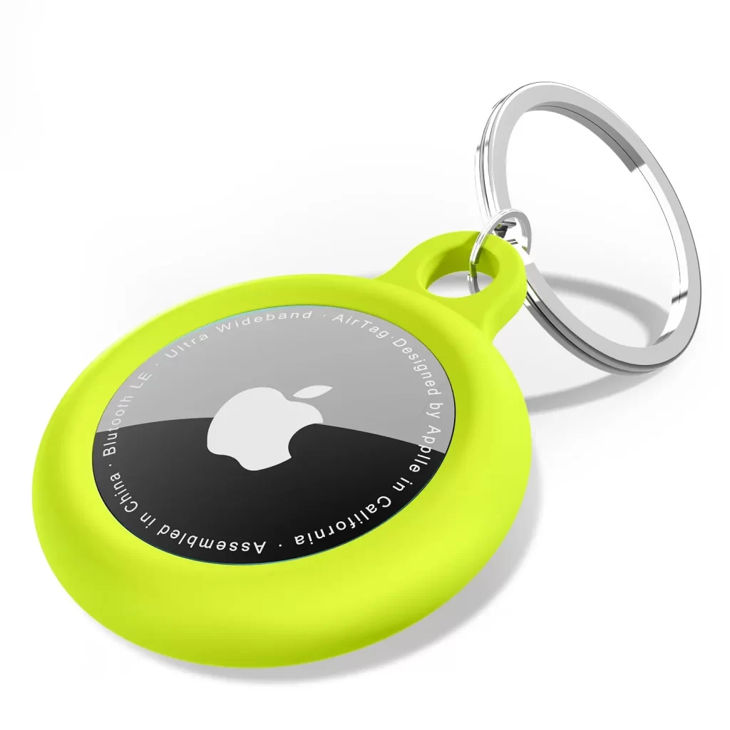 Apple AirTag fluorescent green