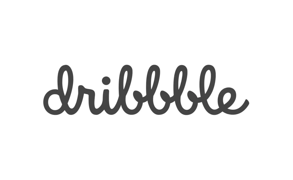 dribbble logo vector
