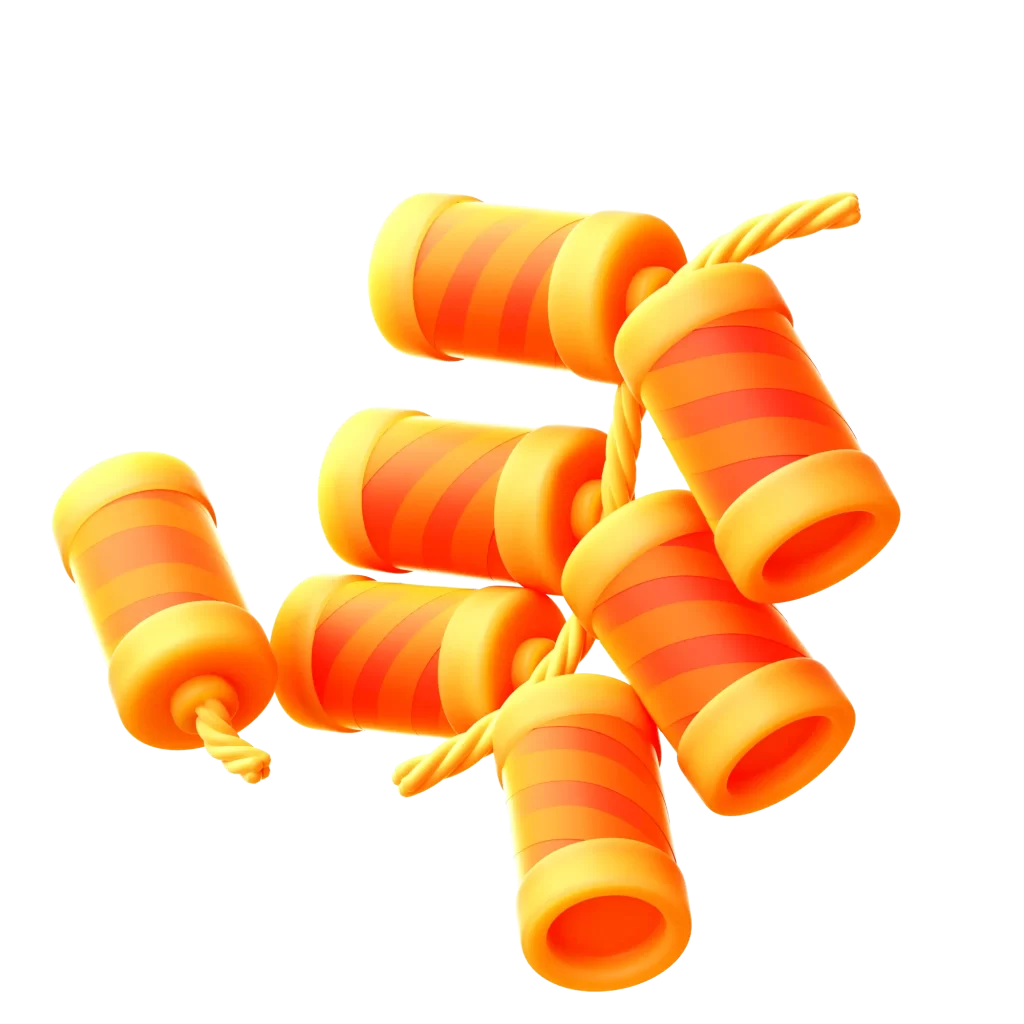 firecracker C4D 3D Illustration