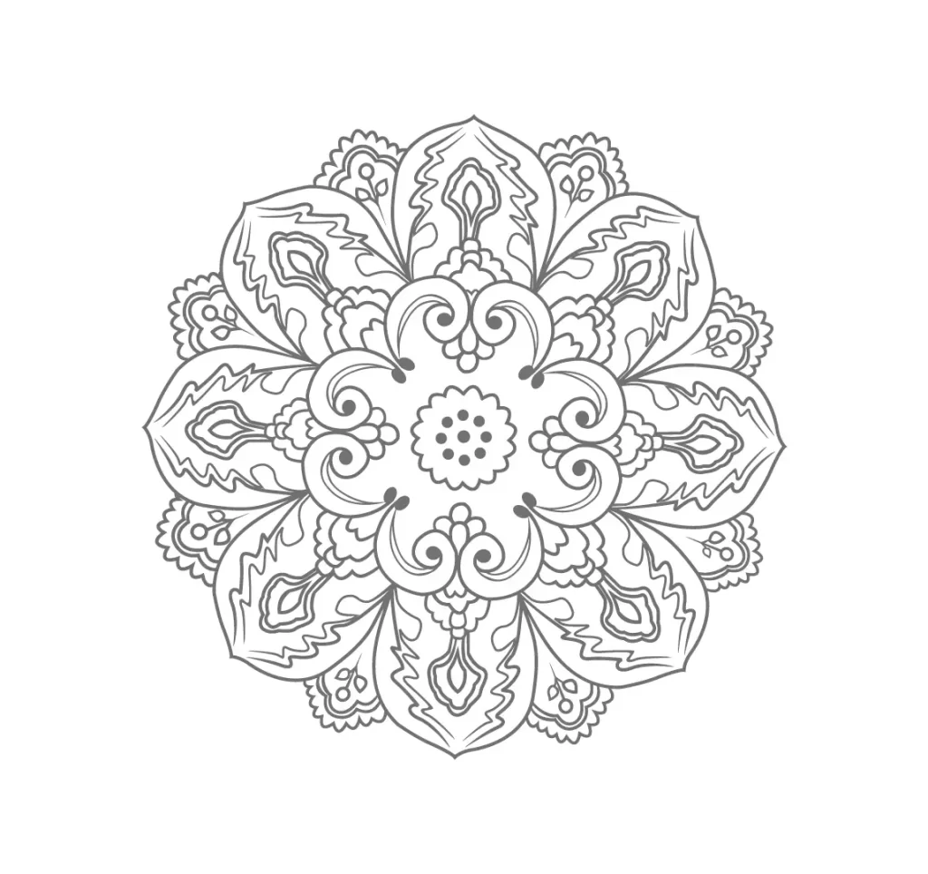 flower Buddhism lotus pattern vector