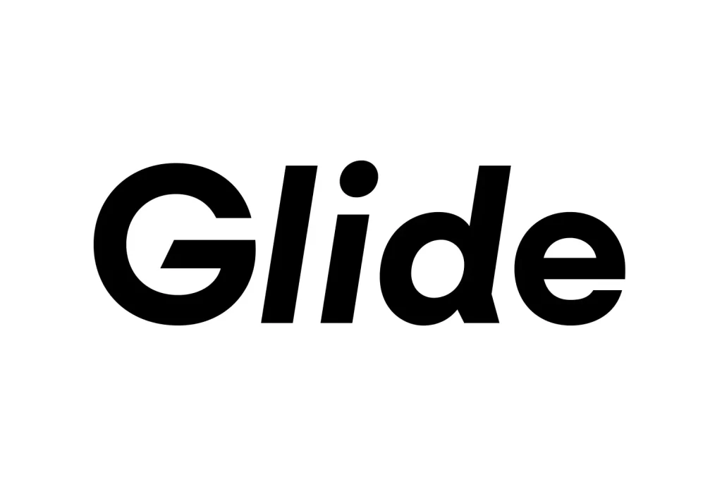 glide logo vector vector