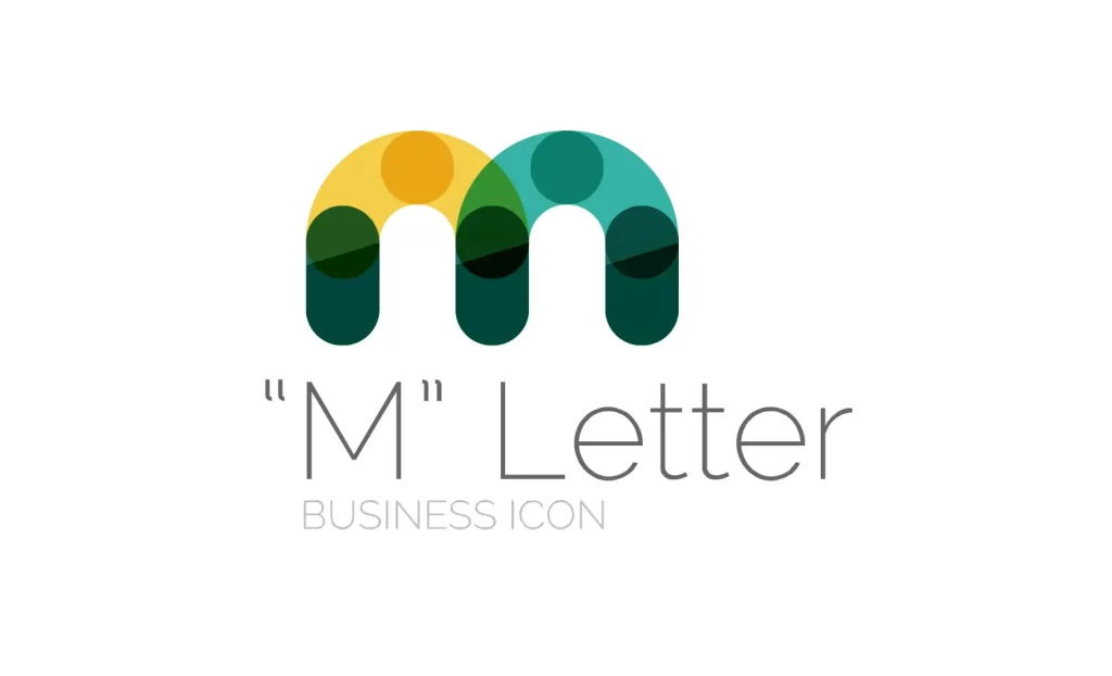 letter M icon logo