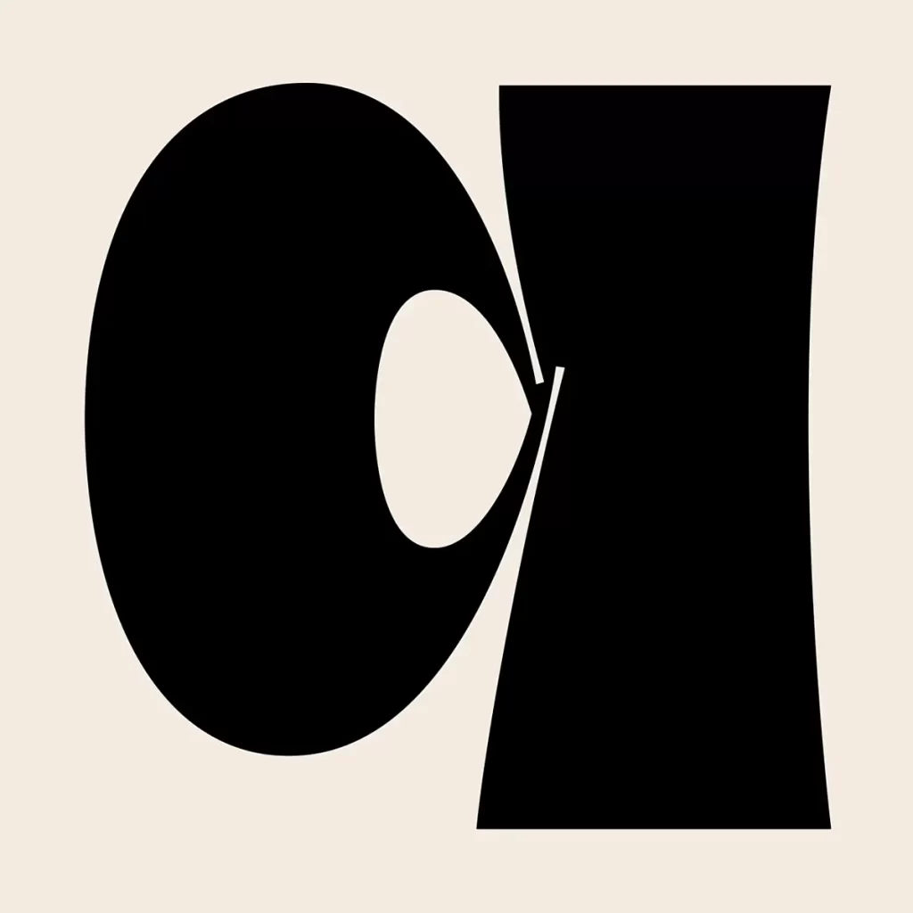 letter Q icon abstract