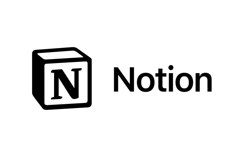 notion logo vector