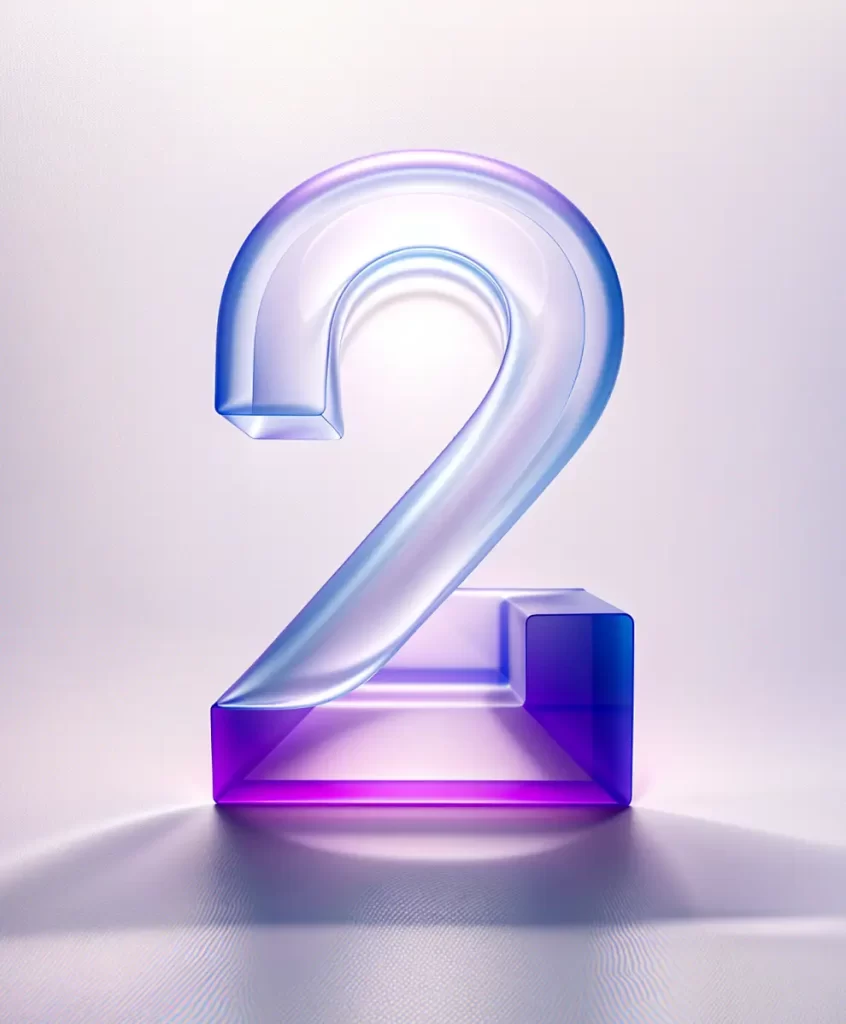 number 2 3D