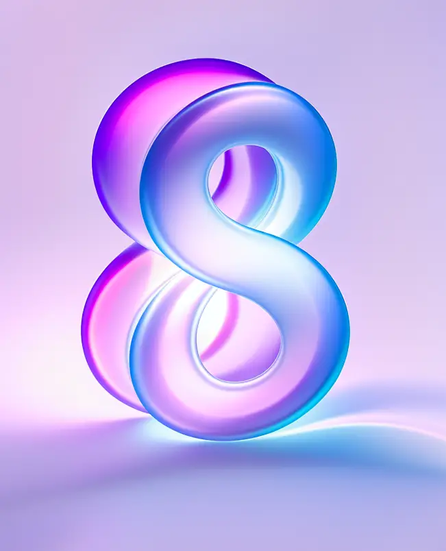 number 8 3D eight