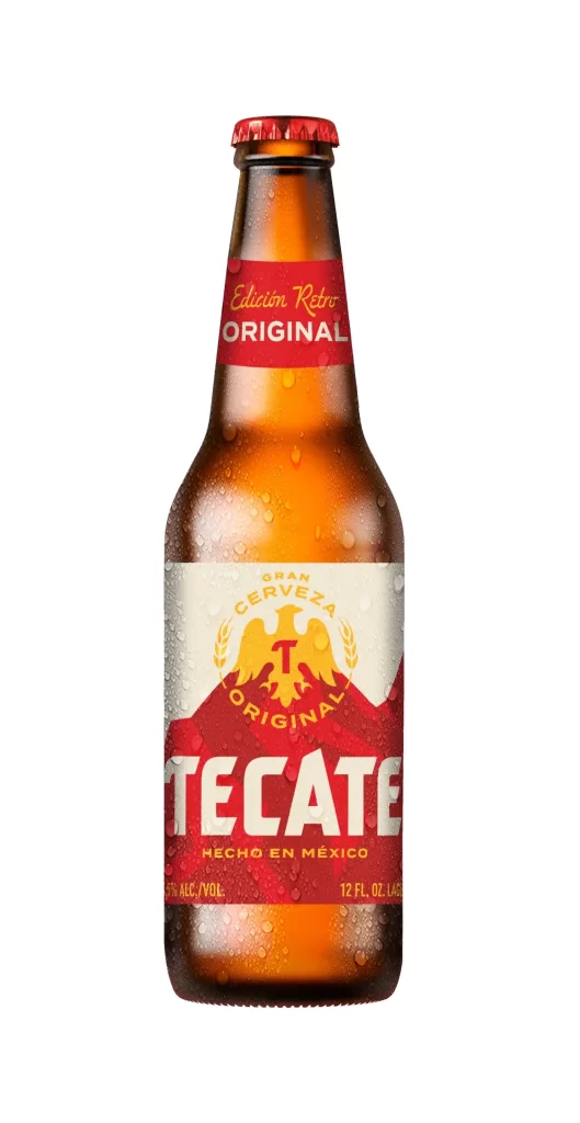 tecate original bottle red beer