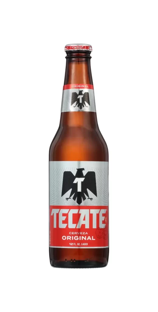tecate original bottle red beer