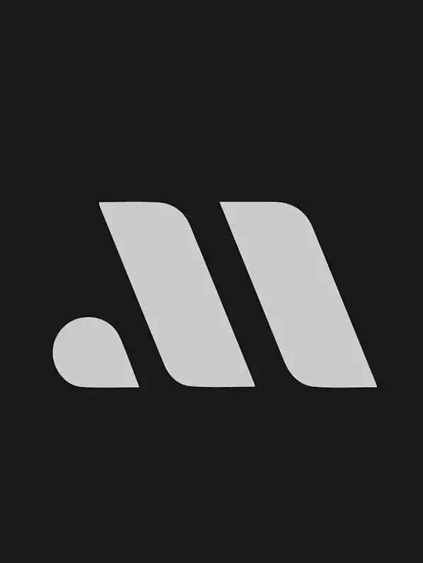 typographic letter M wordmark