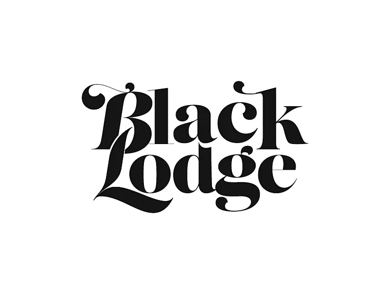 typography black lodge