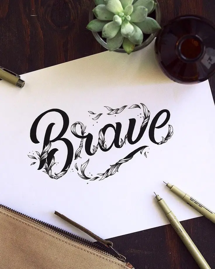 typography brave