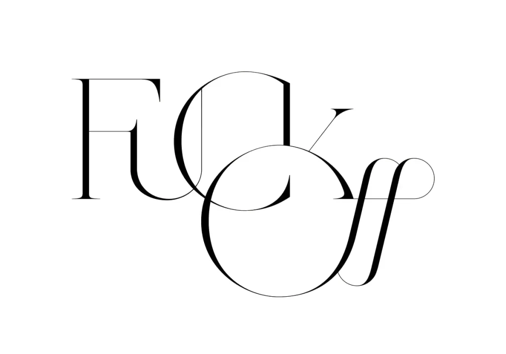 typography fuck off