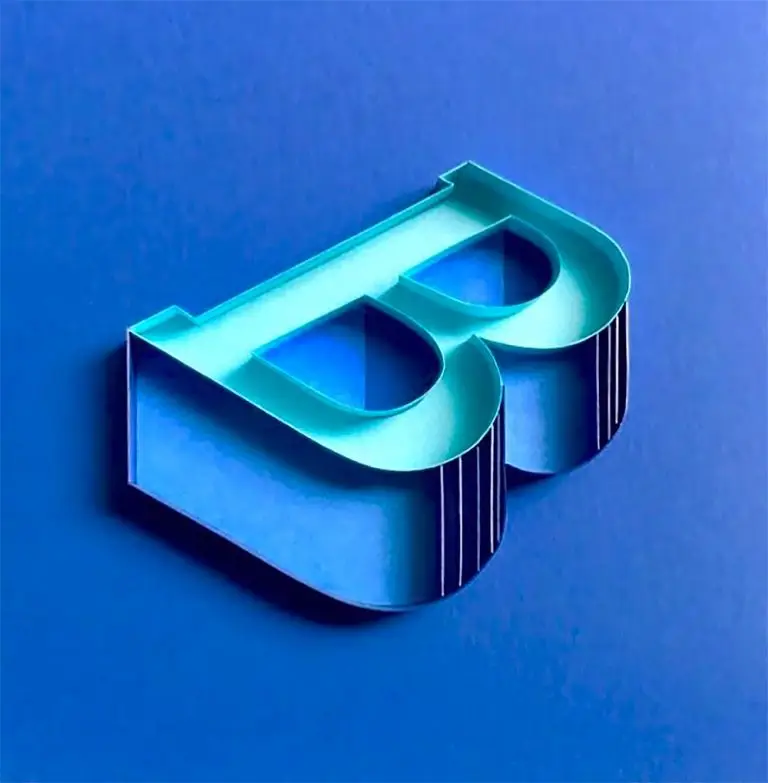 typography letter B