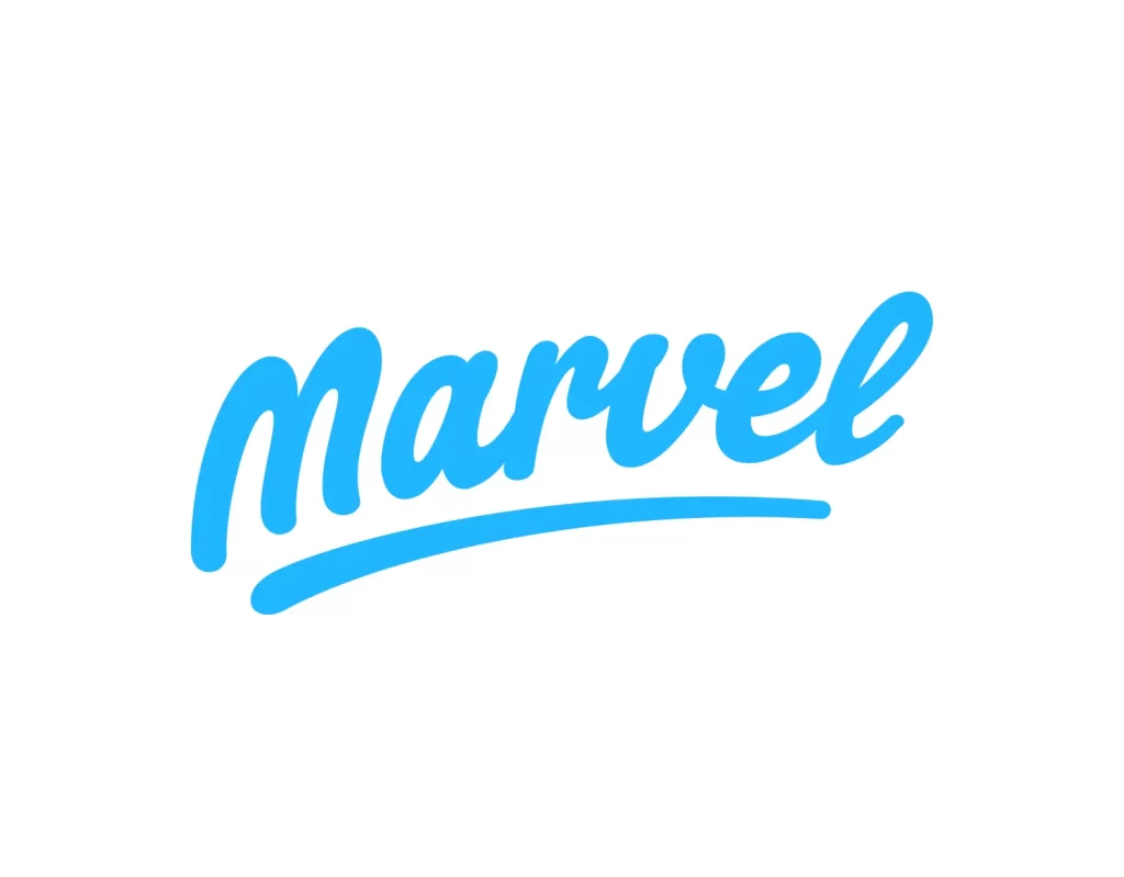 typography marvel vector logo