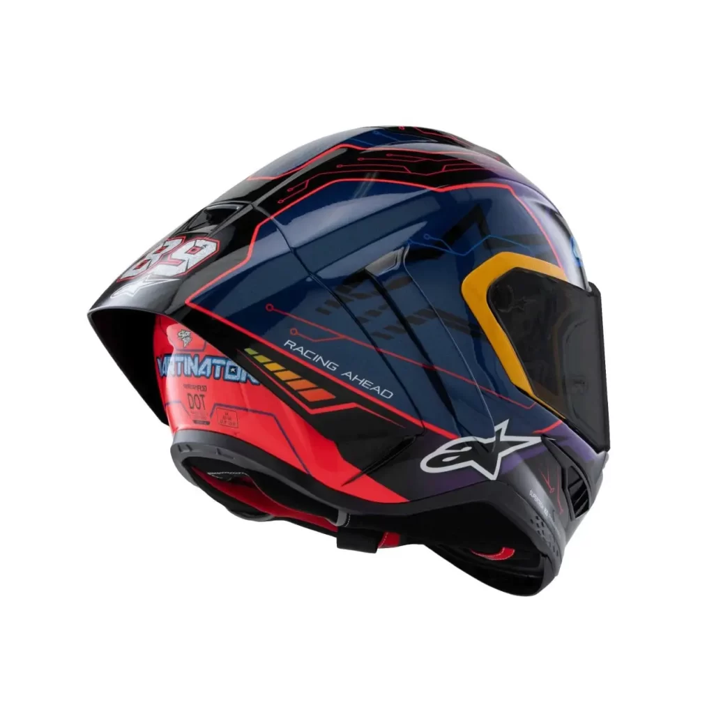 Alpinestars helmet supertech r10 martinator 89 blue purple red