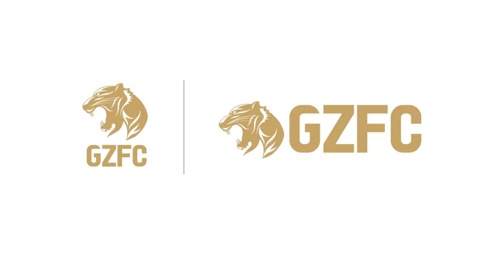 GZFC guangzhou co-branding vector golden logo