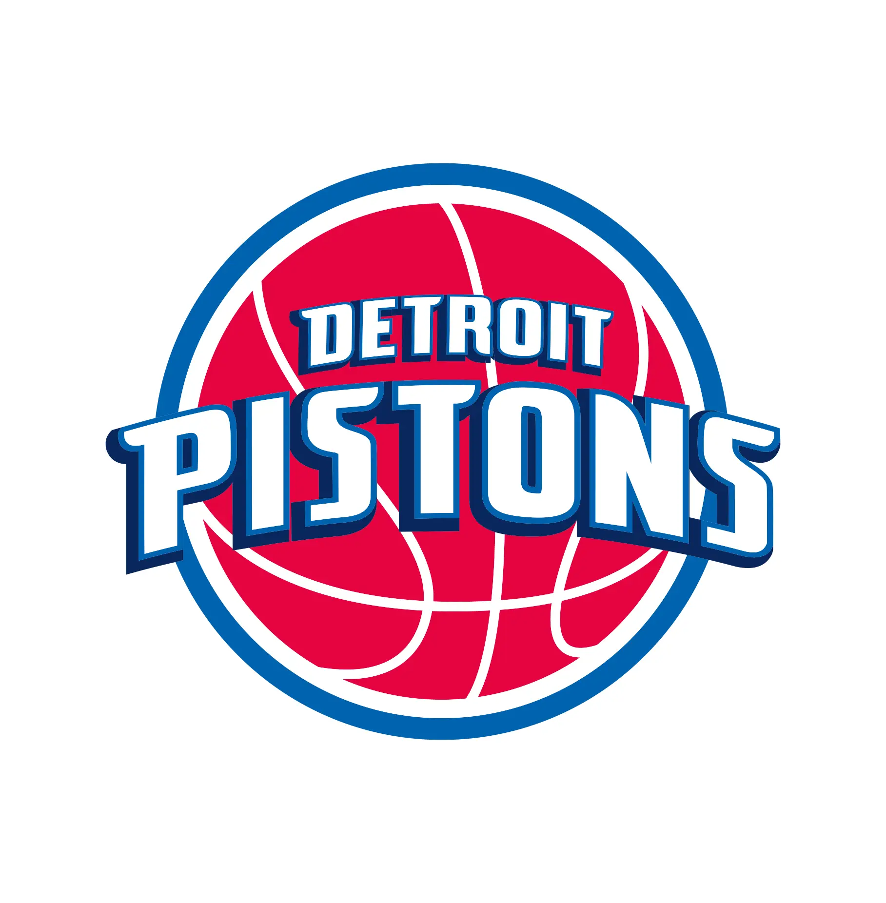 Detroit Pistons NBA vector logo design