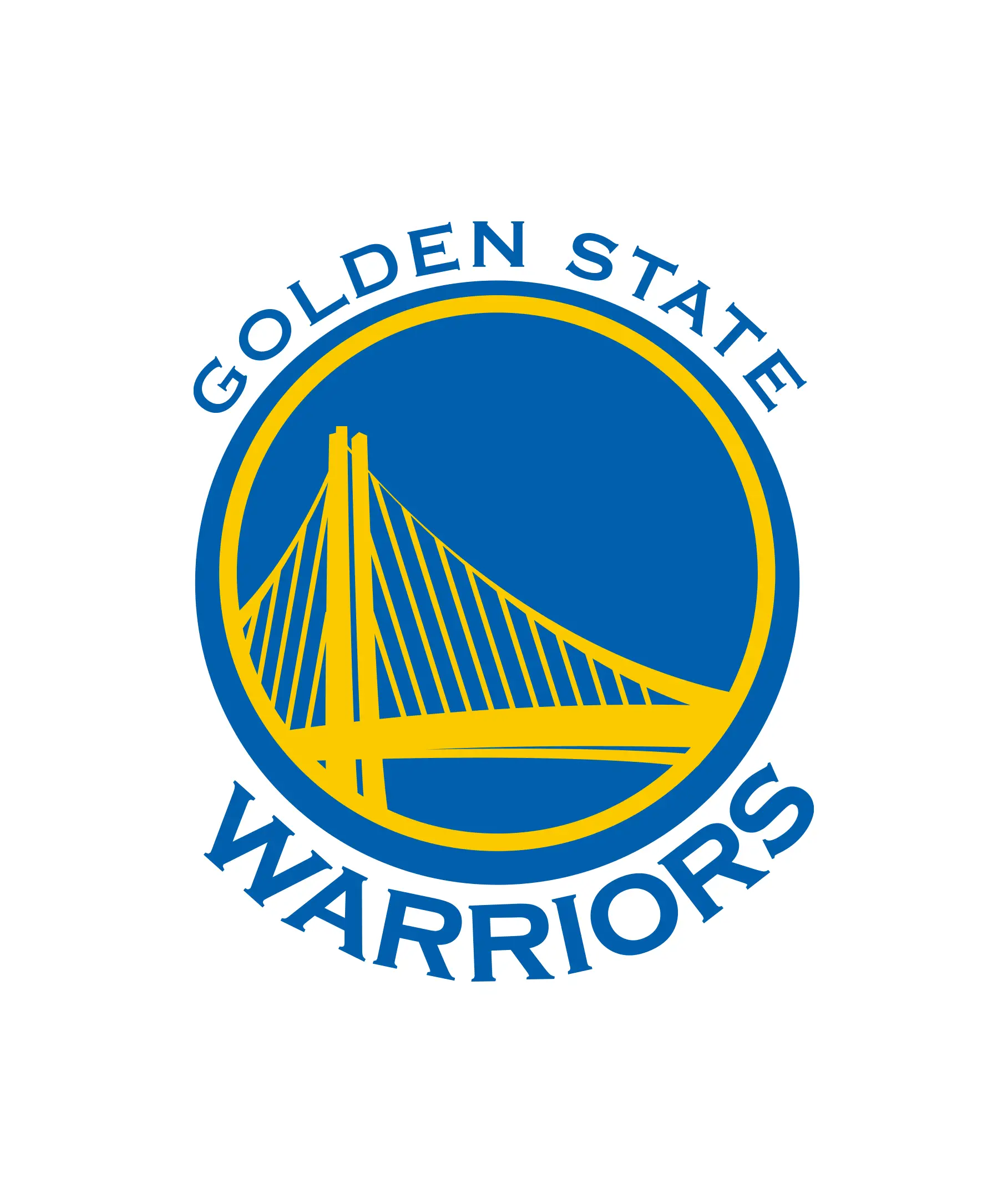 Golden State Warriors NBA vector logo with bridge design