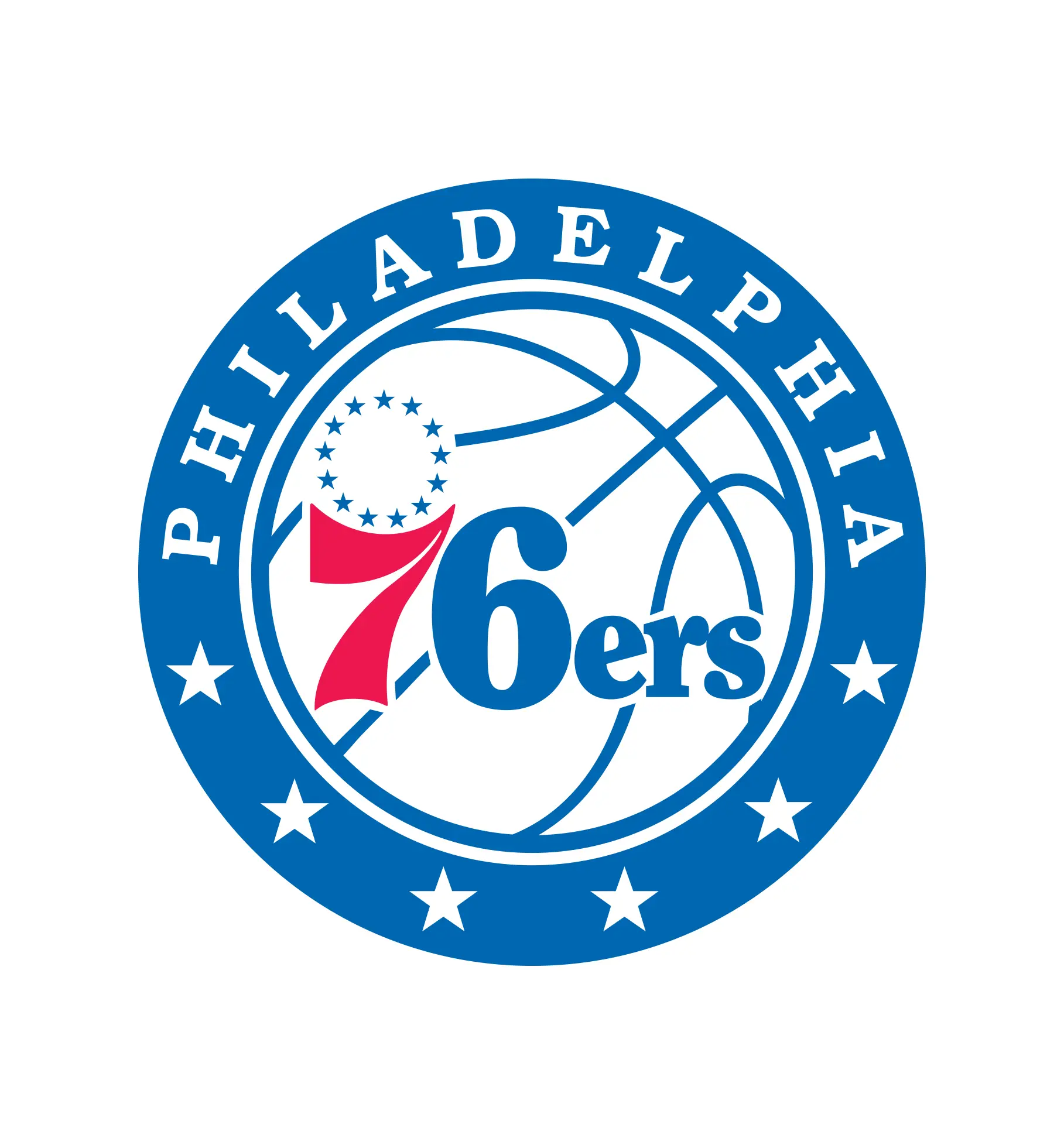 Philadelphia 76ers NBA vector logo design